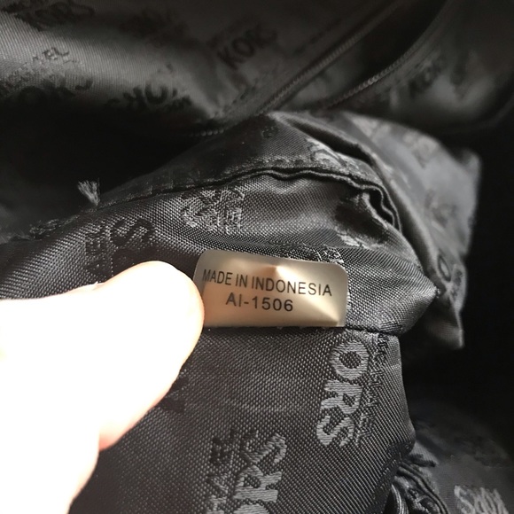 MICHAEL Michael Kors Black Knox Leather Satchel - Picture 14 of 14